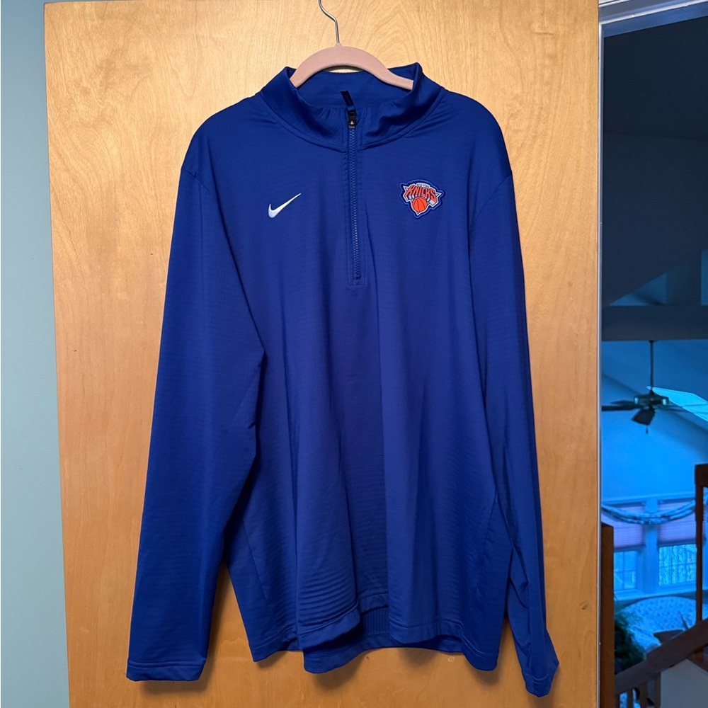 Nike Blue Knicks Dri-Fit Quarter Zip